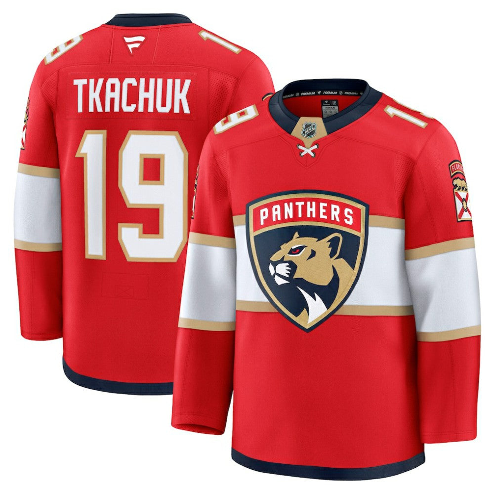 Matthew Tkachuk Florida Panthers Fanatics Home Premium Jersey - Red Jerseys