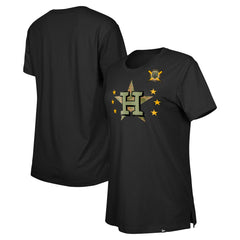 Houston Astros Women's Armed Forces Day T-Shirt Black