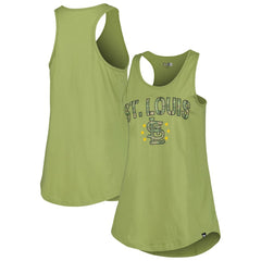 St. Louis Cardinals Women's Armed Forces Day Tank Top Olive