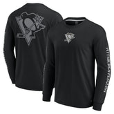 Pittsburgh Penguins Fanatics Elements Strive Long Sleeve T-Shirt - Black T-shirts