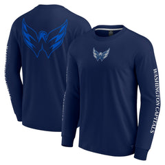 Washington Capitals Fanatics Elements Strive Long Sleeve T-Shirt - Navy T-shirts