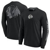 Chicago Blackhawks Fanatics Elements Strive Long Sleeve T-Shirt - Black T-shirts