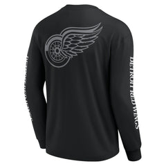 Detroit Red Wings Fanatics Elements Strive Long Sleeve T-Shirt - Black T-shirts