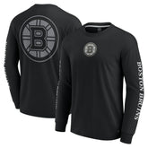Boston Bruins Fanatics Elements Strive Long Sleeve T-Shirt - Black T-shirts