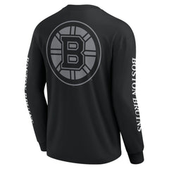 Boston Bruins Fanatics Elements Strive Long Sleeve T-Shirt - Black T-shirts