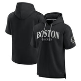 Boston Bruins Fanatics Elements Ready Short Sleeve Pullover Hoodie - Black Hoodies