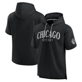 Chicago Blackhawks Fanatics Elements Ready Short Sleeve Pullover Hoodie - Black Hoodies