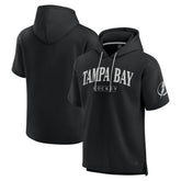 Tampa Bay Lightning Fanatics Elements Ready Short Sleeve Pullover Hoodie - Black Hoodies