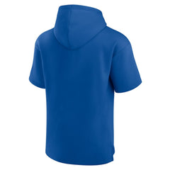 New York Rangers Fanatics Elements Ready Short Sleeve Pullover Hoodie - Blue Hoodies