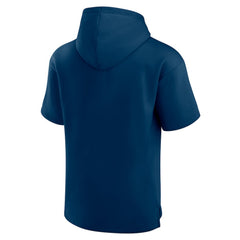 Seattle Kraken Fanatics Elements Ready Short Sleeve Pullover Hoodie - Deep Sea Blue Hoodies
