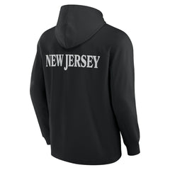 New Jersey Devils Fanatics Elements Blaze Tri-Blend Long Sleeve Hoodie T-Shirt - Black T-shirts