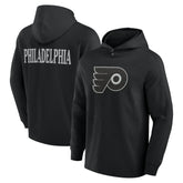 Philadelphia Flyers Fanatics Elements Blaze Tri-Blend Long Sleeve Hoodie T-Shirt - Black T-shirts