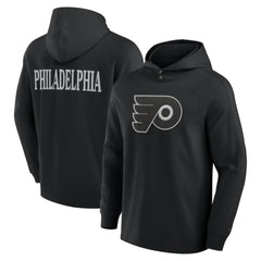 Philadelphia Flyers Fanatics Elements Blaze Tri-Blend Long Sleeve Hoodie T-Shirt - Black T-shirts