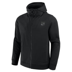 New York Rangers Fanatics Elements Tonal Primary Tri-Blend Full-Zip Hoodie - Black Hoodies