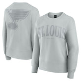 St. Louis Blues Fanatics Women's Elements Flow Pullover Sweatshirt - Gray Sweatshirts