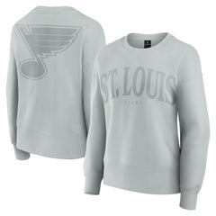 St. Louis Blues Fanatics Women's Elements Flow Pullover Sweatshirt - Gray Sweatshirts