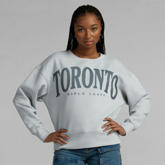 Toronto Maple Leafs Fanatics Women's Elements Flow Pullover Sweatshirt - Gray Sweatshirts