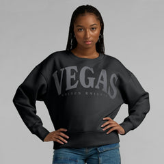 Vegas Golden Knights Fanatics Women's Elements Flow Pullover Sweatshirt - Black Sweatshirts