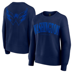 Washington Capitals Fanatics Women's Elements Flow Pullover Sweatshirt - Navy Sweatshirts