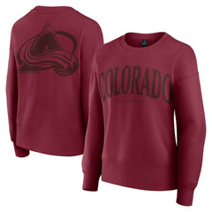 Colorado Avalanche Fanatics Women's Elements Flow Pullover Sweatshirt - Burgundy Sweatshirts
