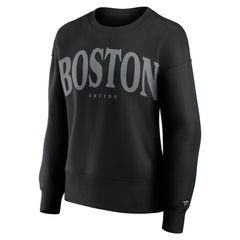 Boston Bruins Fanatics Women's Elements Flow Pullover Sweatshirt - Black Sweatshirts