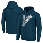 Toronto Maple Leafs Starter Color Scratch Fleece Pullover Hoodie - Blue Hoodies