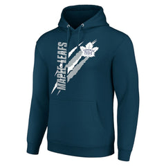 Toronto Maple Leafs Starter Color Scratch Fleece Pullover Hoodie - Blue Hoodies