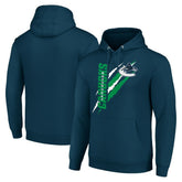 Vancouver Canucks Starter Color Scratch Fleece Pullover Hoodie - Blue Hoodies