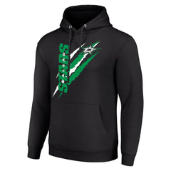Dallas Stars Starter Color Scratch Fleece Pullover Hoodie - Black Hoodies
