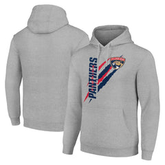 Florida Panthers Starter Color Scratch Fleece Pullover Hoodie - Heather Gray Hoodies