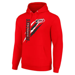 Carolina Hurricanes Starter Color Scratch Fleece Pullover Hoodie - Red Hoodies