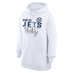 Winnipeg Jets G-III 4Her by Carl Banks Women's Team Fleece Pullover Hoodie - White Hoodies