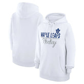 Toronto Maple Leafs G-III 4Her by Carl Banks Women's Team Fleece Pullover Hoodie - White Hoodies