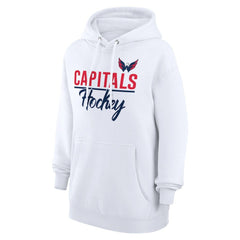 Washington Capitals G-III 4Her by Carl Banks Women's Team Fleece Pullover Hoodie - White Hoodies
