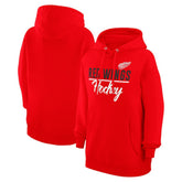 Detroit Red Wings G-III 4Her by Carl Banks Women's Team Fleece Pullover Hoodie - Red Hoodies