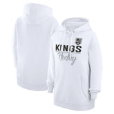 Los Angeles Kings G-III 4Her by Carl Banks Women's Team Fleece Pullover Hoodie - White Hoodies