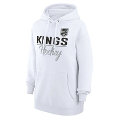 Los Angeles Kings G-III 4Her by Carl Banks Women's Team Fleece Pullover Hoodie - White Hoodies