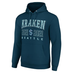 Seattle Kraken Starter Graphic Pullover Hoodie - Deep Sea Blue Hoodies