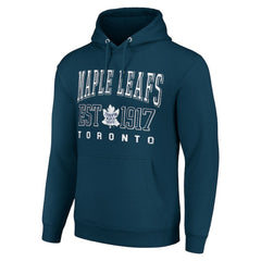 Toronto Maple Leafs Starter Retro Graphic Pullover Hoodie - Navy Hoodies
