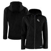 Chicago White Sox Cutter & Buck Women's City Connect Evoke Eco Softshell Recycled Full-Zip Hoodie Jacket Black
