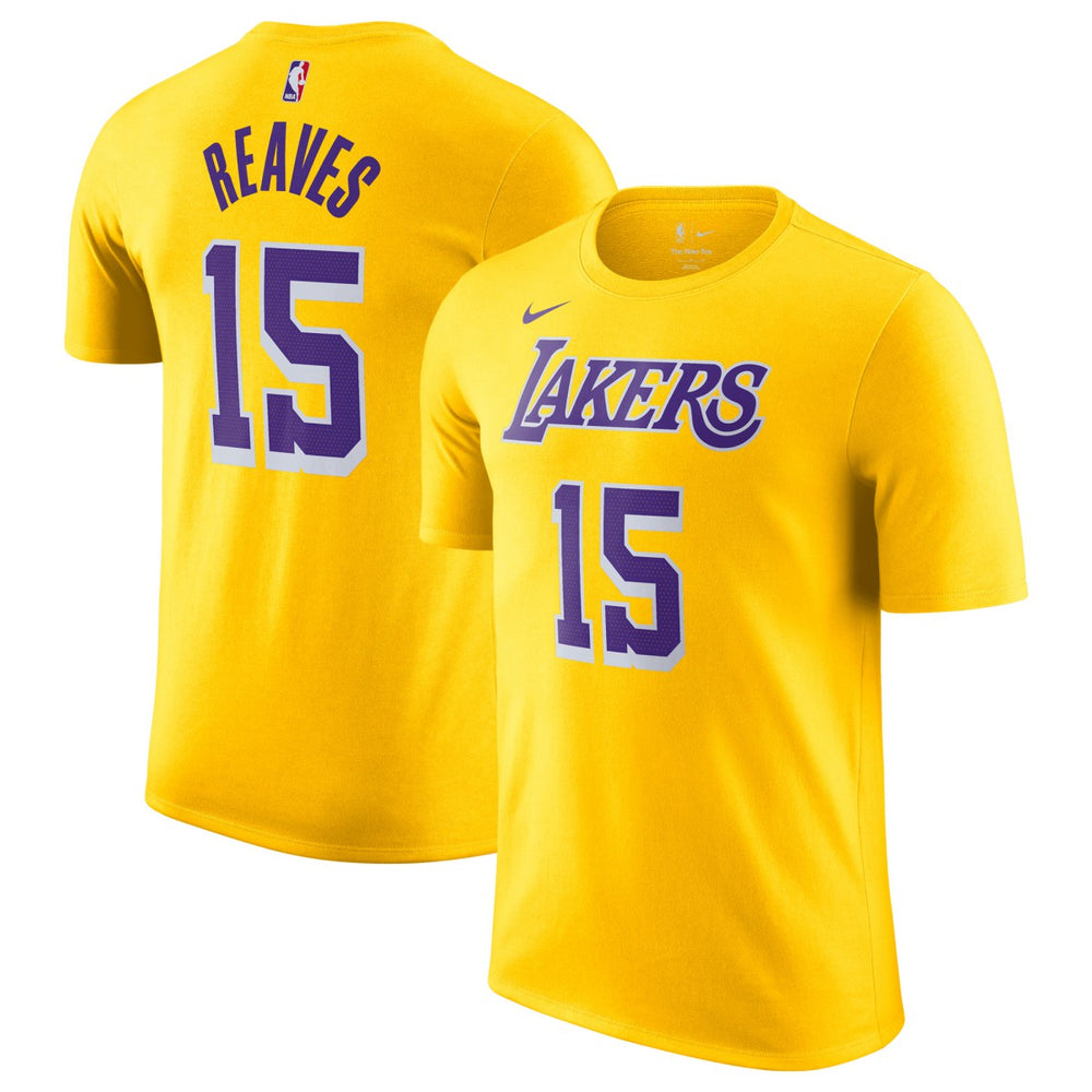Austin Reaves Los Angeles Lakers Icon Edition Name & Number T-Shirt - Gold for sale