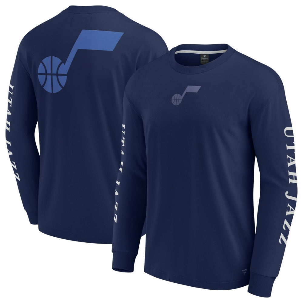 Utah Jazz Elements Strive Long Sleeve T-Shirt - Navy cheap