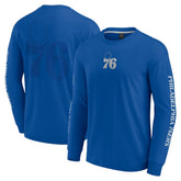 Philadelphia 76ers Elements Strive Long Sleeve T-Shirt - Royal on sale