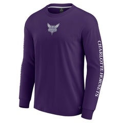 Charlotte Hornets Elements Strive Long Sleeve T-Shirt - Purple shop