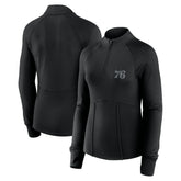Philadelphia 76ers Women's Elements Match Raglan Quarter-Zip Top - Black online