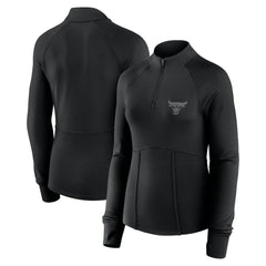 Chicago Bulls Women's Elements Match Raglan Quarter-Zip Top sale - Black shop