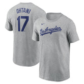 Shohei Ohtani Los Angeles Dodgers 2024 Fuse Name & Number T-Shirt - Gray