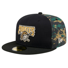 Pittsburgh Pirates Digi Camo 59FIFTY Fitted Hat Black