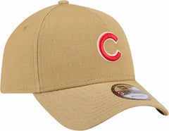 Chicago Cubs Logo Essentials 9FORTY A-Frame Adjustable Hat Khaki