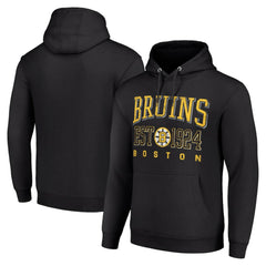Boston Bruins Starter Retro Graphic Pullover Hoodie - Black Hoodies